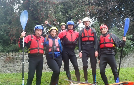 Kayaking skills training